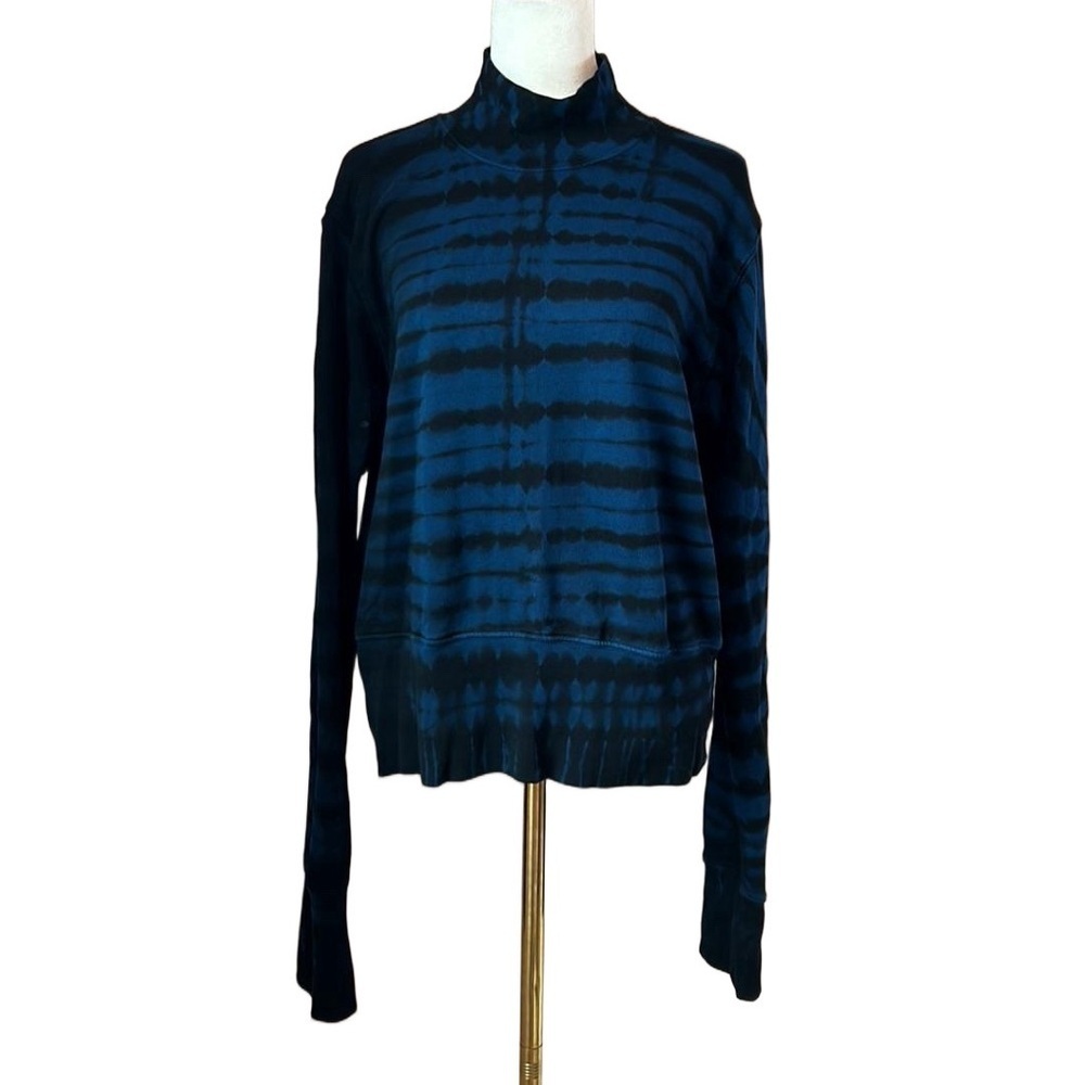 COTTON CITIZEN Milan tie dye mock neck long sleeve top sweatshirt size Medium
